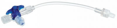 Кран 3-ходовой Дискофикс С с Сэйффлоу 360° синий линия 50 см купить оптом в Кирове